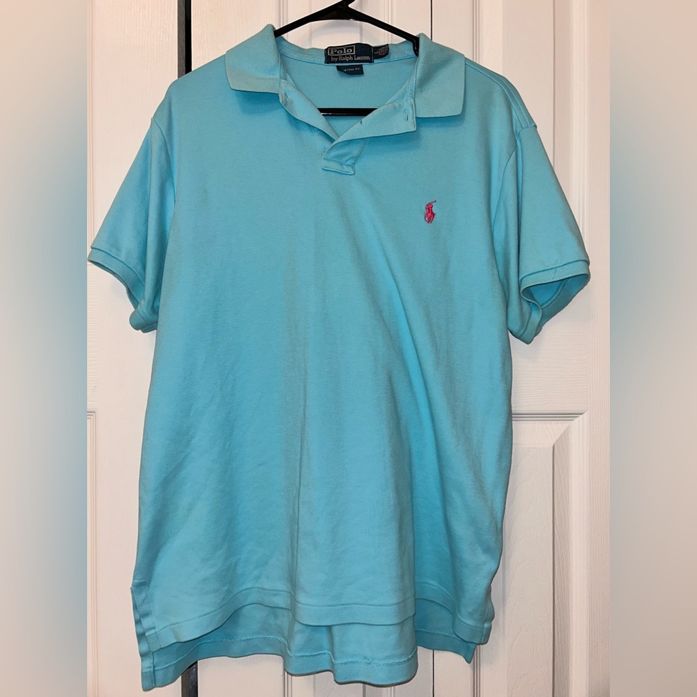 Polo by Ralph Lauren Men's Blue Polo Shirt
